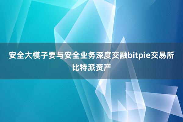 安全大模子要与安全业务深度交融bitpie交易所比特派资产