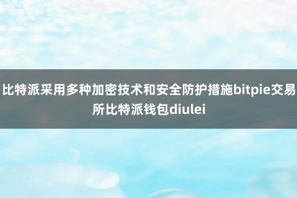 比特派采用多种加密技术和安全防护措施bitpie交易所比特派钱包diulei