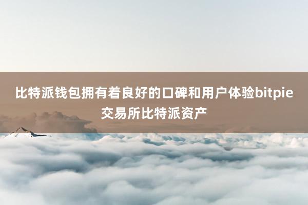 比特派钱包拥有着良好的口碑和用户体验bitpie交易所比特派资产