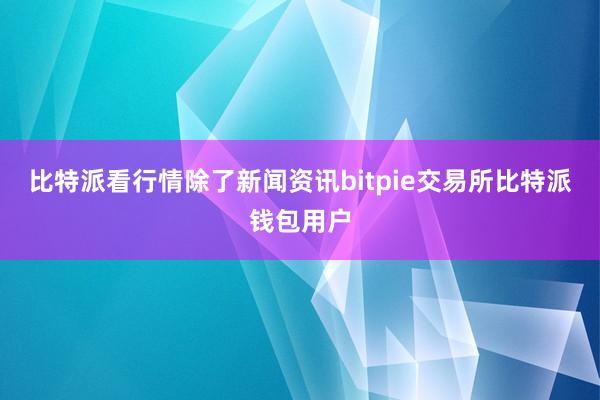 比特派看行情除了新闻资讯bitpie交易所比特派钱包用户