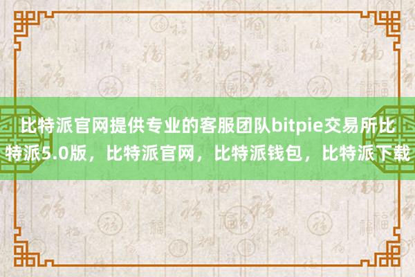 比特派官网提供专业的客服团队bitpie交易所比特派5.0版，比特派官网，比特派钱包，比特派下载