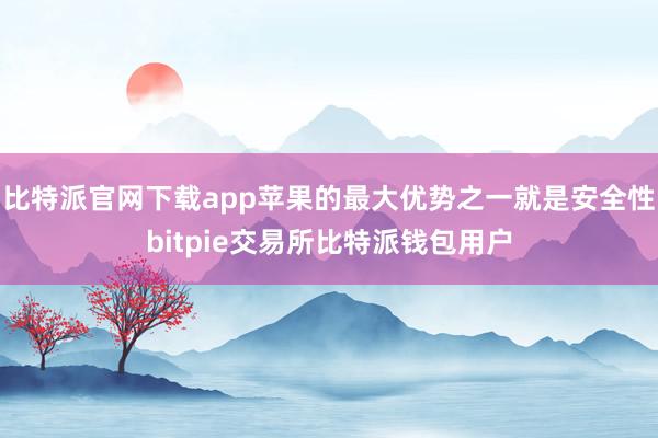 比特派官网下载app苹果的最大优势之一就是安全性bitpie交易所比特派钱包用户