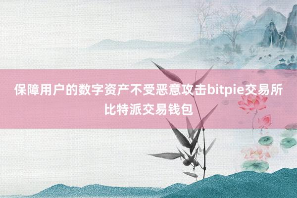 保障用户的数字资产不受恶意攻击bitpie交易所比特派交易钱包