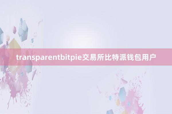 transparentbitpie交易所比特派钱包用户