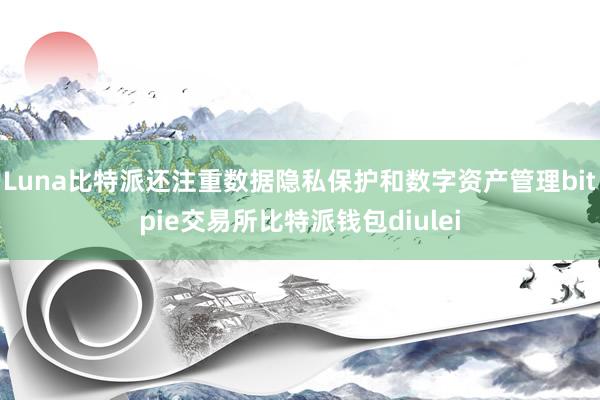 Luna比特派还注重数据隐私保护和数字资产管理bitpie交易所比特派钱包diulei