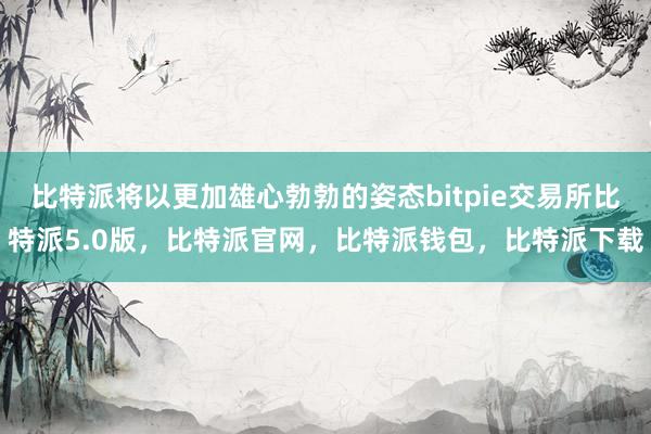 比特派将以更加雄心勃勃的姿态bitpie交易所比特派5.0版，比特派官网，比特派钱包，比特派下载