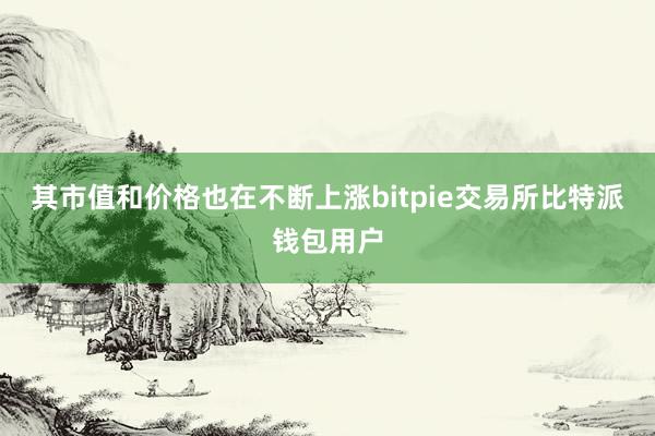 其市值和价格也在不断上涨bitpie交易所比特派钱包用户