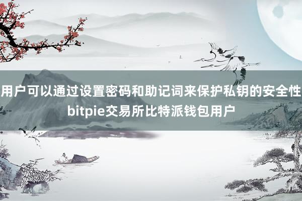 用户可以通过设置密码和助记词来保护私钥的安全性bitpie交易所比特派钱包用户