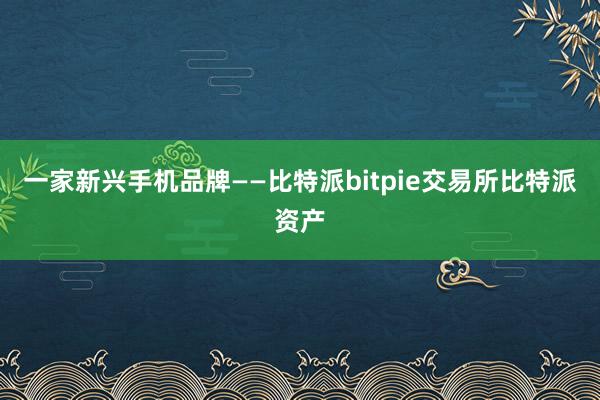 一家新兴手机品牌——比特派bitpie交易所比特派资产