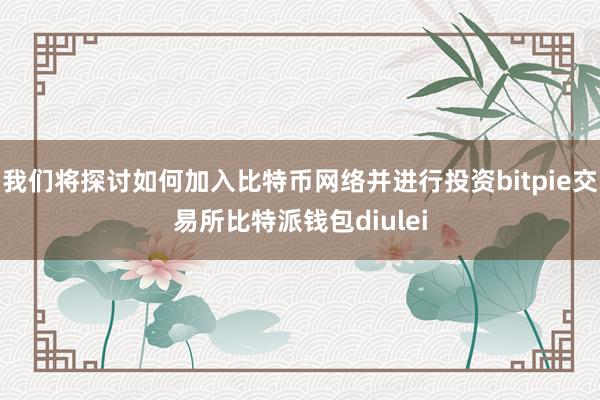 我们将探讨如何加入比特币网络并进行投资bitpie交易所比特派钱包diulei