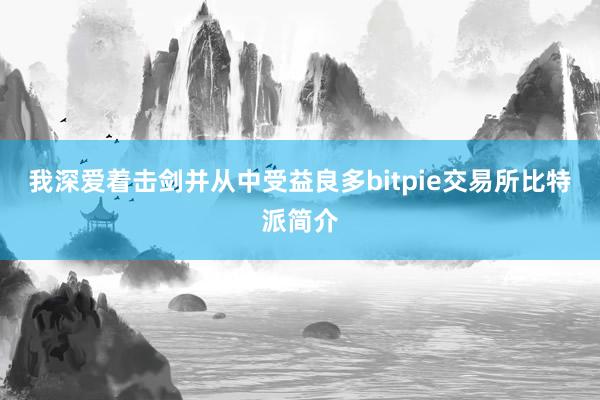 我深爱着击剑并从中受益良多bitpie交易所比特派简介