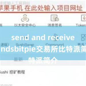 send and receive fundsbitpie交易所比特派简介