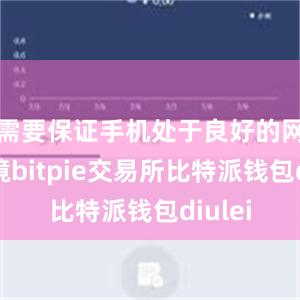 需要保证手机处于良好的网络环境bitpie交易所比特派钱包diulei