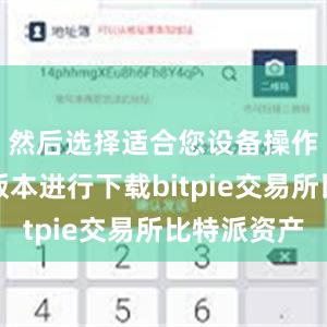 然后选择适合您设备操作系统的版本进行下载bitpie交易所比特派资产