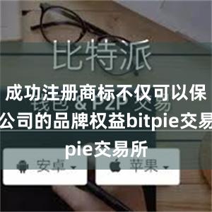 成功注册商标不仅可以保护公司的品牌权益bitpie交易所