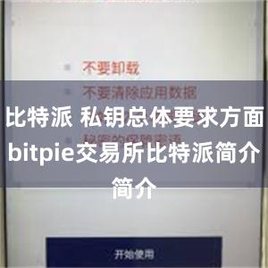 比特派 私钥总体要求方面bitpie交易所比特派简介