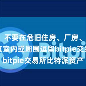 不要在危旧住房、厂房、临时建筑室内或周围逗留bitpie交易所比特派资产