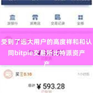 受到了远大用户的高度祥和和认同bitpie交易所比特派资产