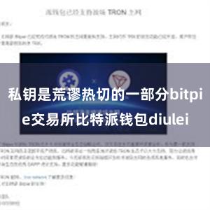 私钥是荒谬热切的一部分bitpie交易所比特派钱包diulei