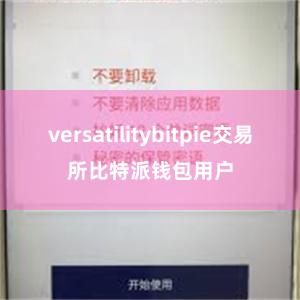 versatilitybitpie交易所比特派钱包用户