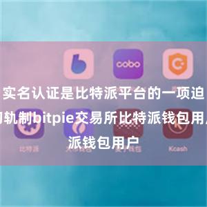 实名认证是比特派平台的一项迫切轨制bitpie交易所比特派钱包用户