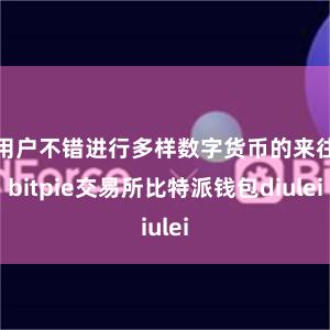 用户不错进行多样数字货币的来往bitpie交易所比特派钱包diulei